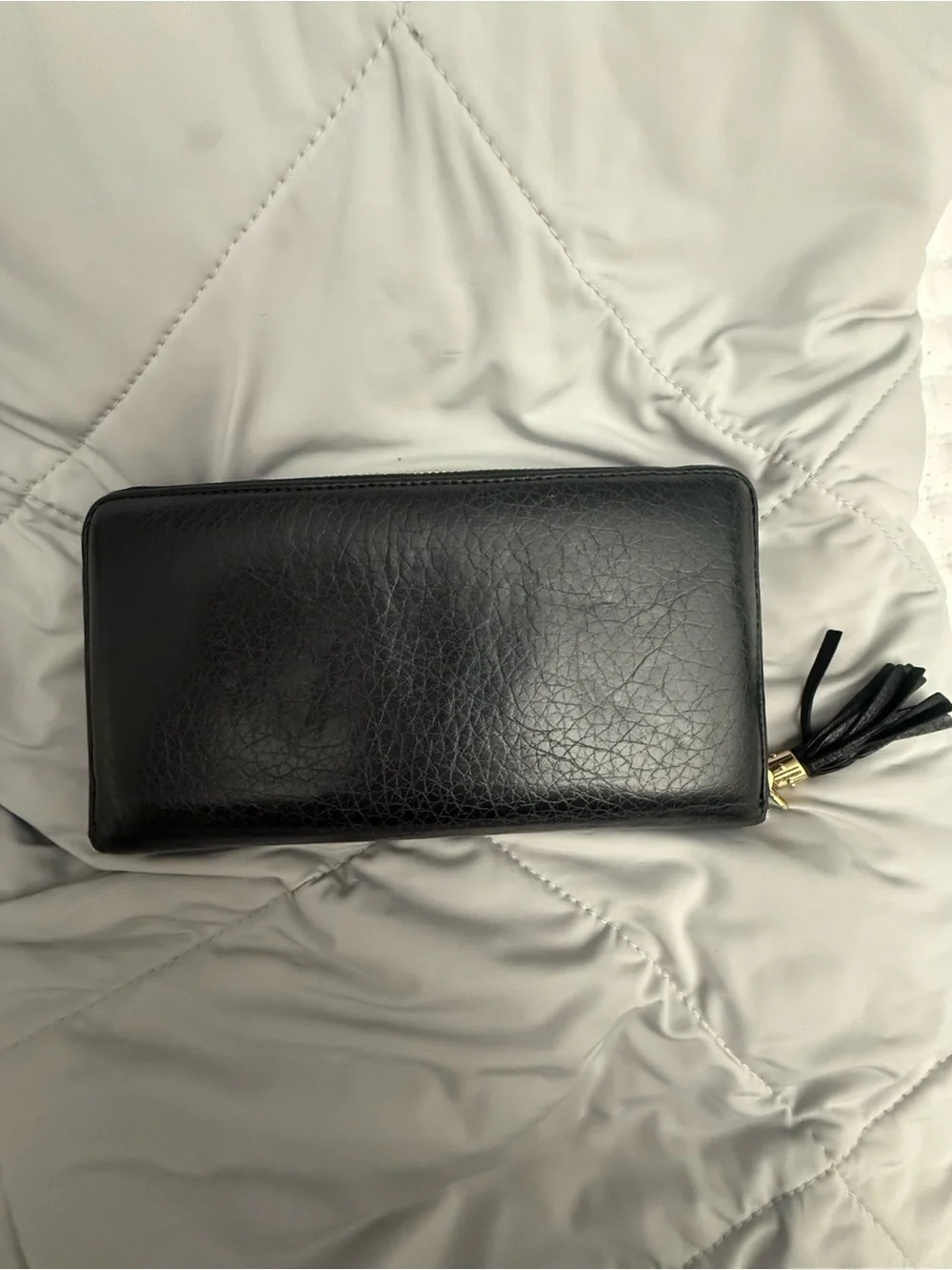 Authentic- Gucci Black Embossed GG Leather wallet